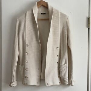 J. Crew Ivory Knit Cardigan